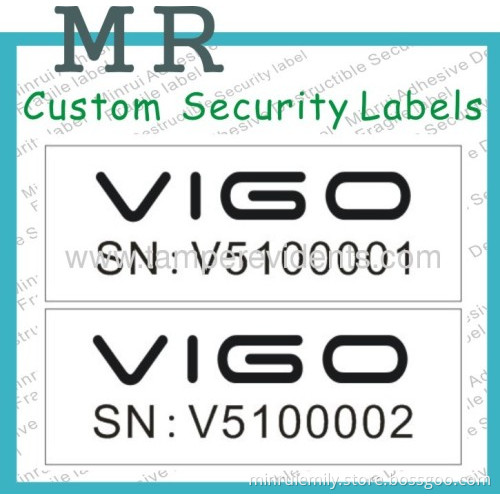 Warranty Void Security Stickers For Electronics